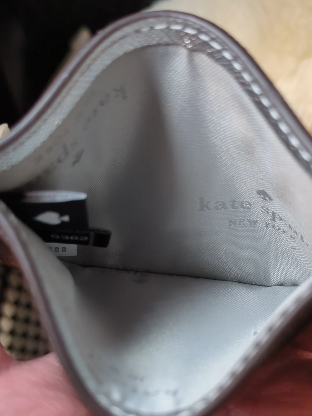 Kate Spade Silver Star Floral Spade Card     Holder NOW ONLY $75